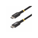 StarTech 1m USB C Charging Cable, USB-IF Certified USB-C Cable, 240W - USB kabel - USB-C (M) do USB-C (M) - USB 2.0 - 48 V - 5 A - 1 m - technologie Extended Power Range (EPR), napájení USB (240 W), podpora napájení Power Delivery 3.1 - černá