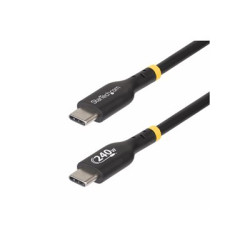 StarTech 1m USB C Charging Cable, USB-IF Certified USB-C Cable, 240W - USB kabel - USB-C (M) do USB-C (M) - USB 2.0 - 48 V - 5 A - 1 m - technologie Extended Power Range (EPR), napájení USB (240 W), podpora napájení Power Delivery 3.1 - černá