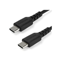 StarTech 2m USB C Charging Cable, Durable Fast Charge & Sync USB 2.0 Type C to USB C Laptop Charger Cord, TPE Jacket Aramid Fiber M M 60W Black, Samsung S10, S20 iPad Pro MS Surface - Heavy Duty and Rugged - USB kabel - USB-C (M) rovné do USB-C (M) rovné - USB 2.0 - 2 m - černá - pro P N: CDP2HDUACP2, SECTBLTDT, STNDTBLTMOB