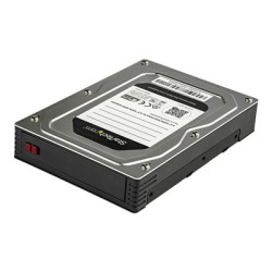 Startech 2.5 to 3.5 Hard Drive Adapter - For SATA and SAS SSDs HDDs - SSD Enclosure - HDD Enclosure - Internal Hard Drive Enclosure (25SATSAS35HD) - Kryt úložiště - 2.5" - SATA 6Gb s SAS 6Gb s - SAS 6Gb s, SATA 6Gb s - černá, stříbrná