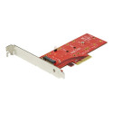 Startech M2 PCIe SSD Adapter - x4 PCIe 3.0 NVMe AHCI NGFF M-Key - Low Profile and Full Profile - SSD PCIe M.2 Adapter (PEX4M2E1) - Adaptér rozhraní - M.2 - Expansion Slot to M.2 - M.2 Card - PCIe x4 - červená - pro P N: BNDTB10GI, BNDTB210GSFP, BNDTB310GNDP, BNDTB410GSFP, BNDTB4M2E1, BNDTBUSB3142