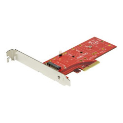 Startech M2 PCIe SSD Adapter - x4 PCIe 3.0 NVMe AHCI NGFF M-Key - Low Profile and Full Profile - SSD PCIe M.2 Adapter (PEX4M2E1) - Adaptér rozhraní - M.2 - Expansion Slot to M.2 - M.2 Card - PCIe x4 - červená - pro P N: BNDTB10GI, BNDTB210GSFP, BNDTB310GNDP, BNDTB410GSFP, BNDTB4M2E1, BNDTBUSB3142