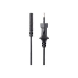 StarTech 1m (3ft) Laptop Power Cord, EU Plug to C7, 2.5A 250V, 18AWG, Notebook Laptop Replacement AC Power Cord, Printer Power Brick Cord, Europlug to IEC 60320 C7 - Laptop Charger Cable, UL Listed - Elektrický kabel - power IEC 60320 C7 do Eurozástrčka (M) - AC 250 V - 1 m - černá - Evropa