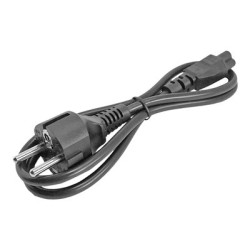 StarTech 1m (3ft) Laptop Power Cord, EU Schuko to C5, 2.5A 250V, 18AWG, Notebook Laptop Replacement AC Cord, Printer Power Brick Cord, Schuko CEE 7 7 to Clover Leaf IEC 60320 C5 - Laptop Charger Cable - Elektrický kabel - IEC 60320 C5 do power CEE 7 7 (M) - AC 250 V - 1 m - lisovaný - černá