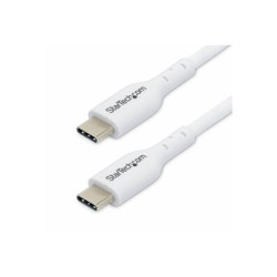 StarTech 3m White USB-C Charging Cable, USB C Cable, 60W 3A PD - USB kabel - USB-C (M) do USB-C (M) - USB 2.0 - 5 9 12 15 20 V - 3 A - 3 m - neobsahuje halogen, pasivní, USB Power Delivery (60W), podpora Power Delivery 2.0 - bílá