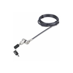 Startech Universal Laptop Lock 6.6ft (2m), Security Cable For Notebook Compatible With Noble WedgeŽ Nano K-Slot; Keyed Locking Cable - Anti-Theft Cut-Resistant Steel Cable (UNIVK-LAPTOP-LOCK) - Bezpečnostní kabelový zámek - černá, stříbrná - 2 m