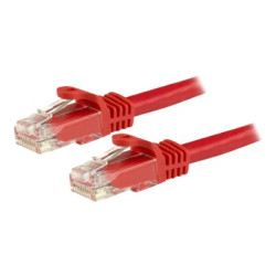 Startech 1m CAT6 Ethernet Cable, 10 Gigabit Snagless RJ45 650MHz 100W PoE Patch Cord, CAT 6 10GbE UTP Network Cable w Strain Relief, Red, Wiring is UL Certified TIA - Category 6 - 24AWG (N6PATC1MRD) - Patch kabel - RJ-45 (M) do RJ-45 (M) - 1 m - UTP - CAT 6 - provedení bez hrbolků - červená