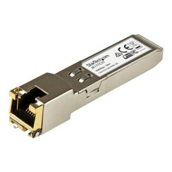 Startech HPE J8177C Compatible SFP Module, 1000BASE-T, SFP to RJ45 Cat6 Cat5e, 1GE Gigabit Ethernet SFP, RJ-45 (Copper) 100m, HPE 1810, 1820, 2530, 1Gbps Mini GBIC Transceiver SFP - Lifetime Warranty (J8177CST) - Transceiver modul SFP (mini-GBIC) (odpovídá: HP J8177C) - 1GbE - 1000Base-T - RJ-45 SFP (mini-GBIC) - až 100 m - pro HPE 1810, 1910, 20p 10 100 1000, 2610, 3500, 6200; HPE Aruba 2530, 5406; HPE ProCurve 5304