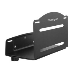 Startech Wall Mount CPU Holder - Adjustable Width 4.8in to 8.3in - Metal - Computer Tower Mounting Bracket for Desktop PC (CPUWALLMNT) - Držák - pro CPU - ocel - černá - montáž na stěnu - pro P N: WALLSTS1, WALLSTS2