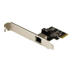 Startech 1-Port Gigabit Ethernet Network Card - PCI Express, Intel I210 NIC - Single Port PCIe Network Adapter Card with Intel Chipset (ST1000SPEXI) - Síťový adaptér - PCI Express x1 nízký profil - 1GbE - 1000Base-T - černá