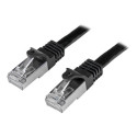 Startech 5m CAT6 Ethernet Cable, 10 Gigabit Shielded Snagless RJ45 100W PoE Patch Cord, CAT 6 10GbE SFTP Network Cable w Strain Relief, Black, Wiring is UL Certified TIA - Category 6 - 26AWG (N6SPAT5MBK) - Patch kabel - RJ-45 (M) do RJ-45 (M) - SFTP - CAT 6 - lisovaný, provedení bez hrbolků - černá
