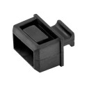 Startech 10 Pack SFP Dust Cover for Open SFP SFP+ Slot, SFP Plug, Fiber Optic Dust Caps, SFP Port Anti-Dust Cover, Network Switch Port Protector, Durable TPE Material with Pull Tab - SFP Port Dust Covers (SFPCAP10) - Krytka proti prachu - černá (balení 10)