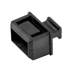 Startech 10 Pack SFP Dust Cover for Open SFP SFP+ Slot, SFP Plug, Fiber Optic Dust Caps, SFP Port Anti-Dust Cover, Network Switch Port Protector, Durable TPE Material with Pull Tab - SFP Port Dust Covers (SFPCAP10) - Krytka proti prachu - černá (balení 10)