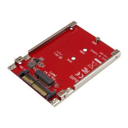 Startech M.2. PCI-e NVMe to U.2 (SFF-8639) Adapter - Not Compatible with SATA Drives or SAS Controllers - For M.2 PCIe NVMe SSDs - PCIe M.2 Drive to U.2 Host Adapter - M2 SSD Converter (U2M2E125) - Adaptér rozhraní - M.2 - M.2 Card - U.2 - červená