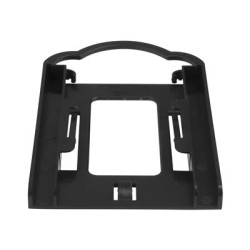Startech 2.5" HDD SDD Mounting Bracket for 3.5" Drive Bay - Tool-less Installation - 2.5 Inch SSD HDD Adapter Bracket (BRACKET125PT) - Bay adaptér pro datový sklad - 3,5" na 2,5" - černá - pro P N: M2E4SFF8643, PEX4SFF8643, U2M2E125