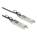 Startech Dell EMC DAC-SFP-10G-3M Compatible 3m 10G SFP+ to SFP+ Direct Attach Cable Twinax, 10GbE SFP+ Copper DAC 10 Gbps Low Power Passive Mini GBIC Transceiver Module DAC, SFP Plus - Lifetime Warranty (DACSFP10G3M) - Kabel 10GBase pro přímé připojení - SFP+ (Z) s jazýčkem do SFP+ (Z) s jazýčkem - 3 m - diaxiální - pasivní