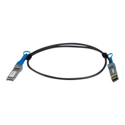 Startech HPE J9281B Compatible 1m 10G SFP+ to SFP+ DAC Twinax, 10 GbE SFP+ Copper DAC 10 Gbps Low Power Passive Mini GBIC Transceiver Module DAC Firepower 1040, 10 Gbps SFP+ Cable - Lifetime Warranty (J9281BST) - Kabel 10GBase pro přímé připojení - SFP+ s jazýčkem do SFP+ s jazýčkem - 1 m - diaxiální - SFF-8431 SFF-8432 - pasivní - černá