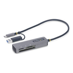 Startech USB 3.0 Multi-Media Memory Card Reader, SD microSD CompactFlash Card Reader, Portable USB 5Gbps Card Adapter, External USB-C Card Reader with Attached USB-A Adapter - Works with Any Operating System (FCREADMICRO3V2) - Čtečka karet (CF II, SDHC, microSDHC, SXC, microSDXC, SD 3.0 UHS-I) - USB 3.0 USB-C