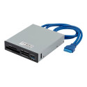 Startech USB 3.0 Internal Multi-Card Reader with UHS-II Support - SecureDigital Micro SD Memory Stick Compact Flash Memory Card Reader (35FCREADBU3) - Čtečka karet - 3,5" (CF I, CF II, MS, MS PRO, MMC, SD, MS Duo, MS PRO Duo, miniSD, microSD, SDHC, MS Micro, microSDHC, SXC, MS XC, MS PRO-HG) - USB 3.0
