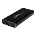 Startech M.2 SSD Enclosure for M.2 SATA SSDs - USB 3.1 (10Gbps) with USB-C Cable - External Enclosure for USB-C Host - Aluminum (SM21BMU31C3) - Kryt úložiště - M.2 - SATA 6Gb s - USB 3.1 (Gen 2) - černá, stříbrná - pro P N: TBLT3MM1MA, TBLT3MM2M, TBLT3MM2MA