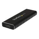Startech M.2 SSD Aluminum Enclosure to USB 3.0 (5Gbps) with UASP - M.2 NGFF SATA with B Key & B+M Key - External M.2 Portable Enclosure (SM2NGFFMBU33) - Kryt úložiště - M.2 - SATA 6Gb s - USB 3.0 - černá