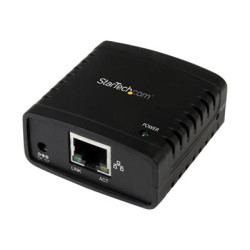 Startech 10 100Mbps Ethernet to USB 2.0 Network Print Server - Windows 10 - LPR - LAN USB Print Server Adapter (PM1115U2) - Tiskový server - USB 2.0 - 10 100 Ethernet - černá - pro P N: SVA5H2NEUA