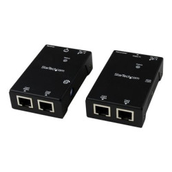 Startech HDMI Over CAT5e CAT6 Extender with Power Over Cable - 165 ft (50m) HDMI Video Audio Over Dual Ethernet Cable Extender (ST121SHD50) - Video audio nástavec - přes CAT 5e 6 - až 50 m - pro P N: ST128HDMI2, SVA12M2NEUA, SVA12M5NA, VIDWALLMNT