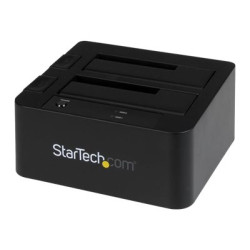 Startech Dual-Bay USB 3.0 eSATA to SATA Hard Drive Docking Station, USB Hard Drive Dock, External 2.53.5 SATA IIIIII, SSDHDD Docking Station, Hot-Swap Hard Drive Bays - Top-Loading - Řadič úložiště - 2.5", 3.5" - SATA 6Gb s - eSATA 6Gb s, USB 3.0 - černá - pro P N: SVA12M5NA