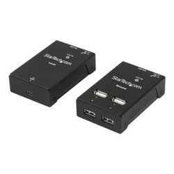 Startech 4-Port USB 2.0 Extender - 165ft (50m) USB Over Cat5 Cat6 Extender - Compact USB 2.0 Over Ethernet Extender (USB2004EXTV) - Rozšiřovací zařízení USB - USB 2.0 - přes CAT 5 6 - 4 porty - až 50 m - pro P N: SVA5N3NEUA