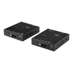 Startech HDMI over IP Extender Kit with Video Wall Support - 1080p - HDMI over CAT5e CAT6 Transmitter and Receiver Kit (ST12MHDLAN2K) - Sériový nástavec video audio infračervený - HDMI - až 100 m - kompatibilní s TAA - pro P N: ST12MHDLAN2R