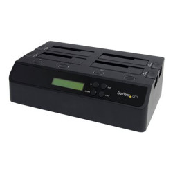StarTech 4 Bay USB 3.0 eSATA Hard Drive Duplicator Dock for 2.5" & 3.5" SATA IDE SSD HDD - Standalone 1:3 Copier Docking Station (SATDOCK4U3RE) - Duplikátor pevného disku - 4 zásuvky (SATA-300) - pro P N: SVA12DN4NEUA