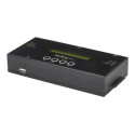 StarTech 1:1 Hard Drive Duplicator and Eraser for 2.5" 3.5" SATA (I II III) & SAS (I II) HDD SSD - LCD & RS-232 - Cloner & Wiper (SATSASDUPE11) - Duplicátor pevných disků SSD - 1 zásuvky (SATA-600 SAS-2)