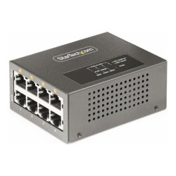 StarTech 4-Port Multi-Gigabit PoE++ Injector, 5 2.5G Ethernet (NBASE-T), PoE PoE+ PoE++ (802.3af 802.3at 802.3bt), 160Watts Power Budget, Wall DIN Rail Mountable - Unmanaged, For IP Cameras Wireless APs POSs (AS445C-POE-INJECTOR) - Dávkovač energie (Montovatelný na DIN lištu zeď) - 160 Watt - výstupní konektory: 4 - černá - kompatibilní s TAA