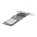 Startech 4-Port 2.5Gbps NBASE-T PCIe Network Card, Intel I225-V Chip, Quad Port Computer Network Card, Multi-Gigabit NIC, PCI Express Server LAN Card, Desktop Ethernet Interface Card, PCI Express 2.0 (PR42GI-NETWORK-CARD) - Síťový adaptér - PCIe 2.0 x4 - 10M 100M 1G 2.5 Gigabit Ethernet x 4 - černá