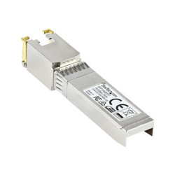 Startech MSA Uncoded Compatible SFP+ Module, 10GBASE-T, SFP to RJ45 (Copper) for Cat6 and Cat5e, 10GE Gigabit Ethernet SFP+, RJ-45 (Copper) 30m, 10Gbps Transceiver SFP+ Copper Module - Lifetime Warranty (SFP10GBTST) - Modul SFP+ vysílače - 10GbE - 10GBase-X, 10GBase-T - RJ-45 - až 30 m - kompatibilní s TAA - pro P N: PEX10GSFP