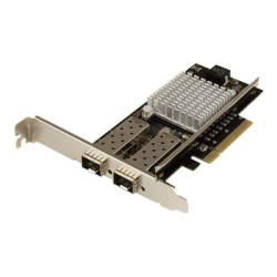 Startech 10G Network Card - 2x 10G Open SFP+ Multimode LC Fiber Connector - Intel 82599 Chip - Gigabit Ethernet Card (PEX20000SFPI) - Síťový adaptér - PCIe 2.0 x8 nízký profil - 10GbE - 10GBase-LR, 10GBase-SR, 10GBase-LRM - černá - pro P N: BNDTB10GI, BNDTB210GSFP, BNDTB310GNDP, BNDTB410GSFP, BNDTB4M2E1, BNDTBUSB3142