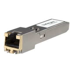 Startech HPE JL563A Compatible SFP+ Module, 10GBASE-T, SFP to RJ45 Cat6 Cat5e, 10GE Gigabit Ethernet SFP+, RJ-45 (Copper) 30m, HPE 8320, 8325-48Y8, 10Gbps SFP+ Module Transceiver - Lifetime Warranty (JL563A-ST) - Modul SFP+ vysílače (odpovídá: HP JL563A) - 10GbE - 10Base-T, 100Base-TX, 1000Base-T, 10GBase-T - RJ-45 - až 30 m - pro HPE Aruba 8320, 8325-48Y8C, MACsec Advanced Module; CX 10000 Empty Chassis