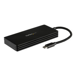Startech M.2 SSD Enclosure for M.2 SATA Drives - USB 3.1 - USB-C - Kryt úložiště - M.2 - M.2 Card - USB 3.1 (Gen 2) - černá - pro P N: PEXUSB321C