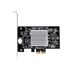 Startech 1-Port 10Gbps PCIe Network Adapter Card, Network Card for PC Server, Low Profile PCIe Ethernet Card w Jumbo Frame Support, NIC LAN Interface Card - Marvell AQC113CS Chipset, PXE Boot (ST10GSPEXNB2) - Síťový adaptér - PCIe 3.0 x2 - 10 Gigabit Ethernet x 1 - černá