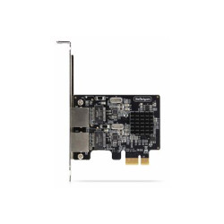 Startech 2-Port Gigabit PCIe Network Adapter Card, TAA Compliant - Síťový adaptér - PCI Express x1 - Gigabit Ethernet x 2 - černá - kompatibilní s TAA