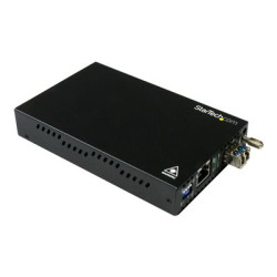 Startech Singlemode (SM) LC Fiber Media Converter for 1Gbe Network - 10km - Gigabit Ethernet - 1310nm - with SFP Transceiver (ET91000SM10) - Konvertor médií s optickými vlákny - 1GbE - 100Base-LX, 1000Base-T - RJ-45 jednoduchý režim LC - až 10 km - 1310 nm - pro P N: SVA12M2NEUA, SVA12M5NA