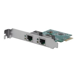 Startech Dual Port Gigabit PCI Express Server Network Adapter Card - 1 Gbps PCIe NIC - Dual Port Server Adapter - 2 Port Ethernet Card (ST1000SPEXD4) - Síťový adaptér - PCI Express x1 nízký profil - Gigabit Ethernet x 2 - pro P N: ET91000SM10, ET91000SM20