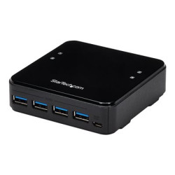 Startech USB 3.0 Peripheral Sharing Switch - 4 USB 3.0 x 4 Computers - Mac Windows Linux - USB A B Switch - USB Switch (HBS304A24A) - Rozbočovač - 8 x SuperSpeed USB 3.0 - desktop
