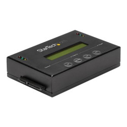 StarTech 1:1 Hard Drive Duplicator and Eraser for 2.5" & 3.5" SATA HDD SSD - LCD & RS-232  - 14GBpm Duplication Speed - Cloner & Wiper (SATDUP11) - Duplikátor pevného disku - 2 zásuvky (SATA-600) - pro P N: SVA12M5NA