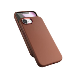 Epico Mag+ kožený kryt iPhone 16e 17e hnědá