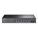 TP-Link JetStream TL-SG2210MP V4 - Přepínač - inteligentní - 8 x 10 100 1000 (PoE+) + 2 x SFP - Lze montovat do rozvaděče, desktop - PoE+ (150 W)