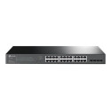 TP-Link JetStream TL-SG2428P V5 - Přepínač - L2+ - inteligentní - 24 x 10 100 1000 (PoE+) + 4 x gigabitů SFP - Lze montovat do rozvaděče - PoE+ (250 W)