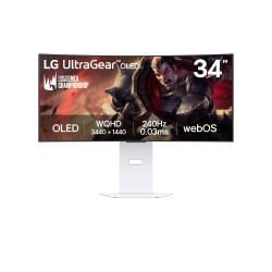 LG UltraGear 34GX90SA-W 34" OLED wQHD 240Hz 1ms Blck-White 2R