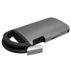 UMAX dokovací stanice U-Connect Type-C Multiport H7 HDMI max 4K 3x USB 3.0 SD + micro SD