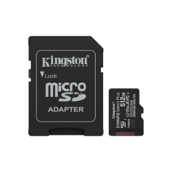 Kingston Canvas Select Plus Micro SDXC 512GB UHS-I U3 Class 10 + Adaptér